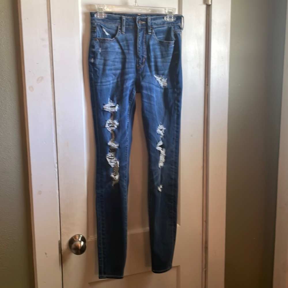 American Eagle hi rise jeggings size 2 long